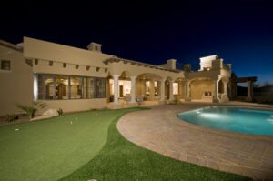 Pool area of a home in Whisper Rock