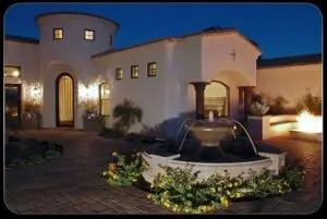 Outdoor area of a Mediterranean home