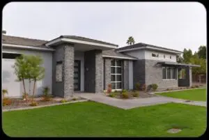 Outdoor view of a modern home