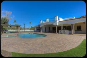 Pool of a home in Santa Barbara